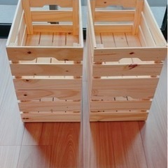 （決まりました）IKEAクナッグリグ　木箱　収納　の画像