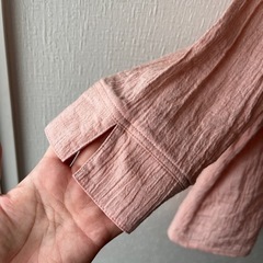 七分袖　ブラウスの画像