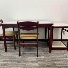 【ダイニングテーブルセット】カリモク 家具 和式 古風 ナチュラルデザイン テーブル チェア 格安の画像
