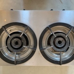 中古厨房機器　マルゼン　2口ガスコンロの画像