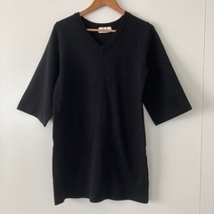 AZULアズール　7分丈　チュニック丈　ニット　ワンピースの画像