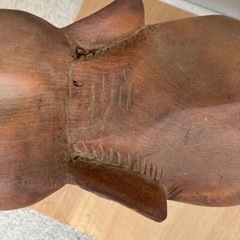 象　ゾウ　ぞう　木彫り　置物の画像