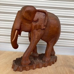 象　ゾウ　ぞう　木彫り　置物