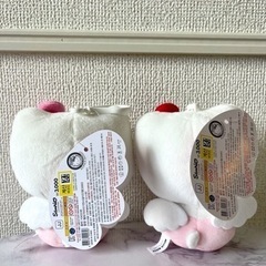 日本未発売　天使キティーちゃん　ペアセット　レッドピンクリボン　韓国ダイソー限定品の画像