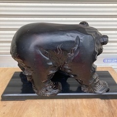 熊　クマ　くま　木彫り　置物の画像