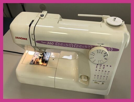 ▼【通電確認済、動作未確認】蛇の目　 ジャノメ 電子ミシン　TYPE 360 / MODEL 659型 中古 ハンドメイド 手芸 ハンドクラフト ジャンク品扱い（NF230915）514-8W