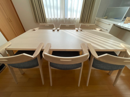 新品、未使用品　ダイニングテーブル　セット　ルンバ対応