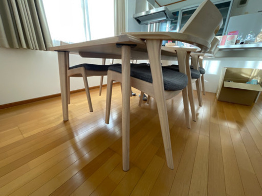 新品、未使用品　ダイニングテーブル　セット　ルンバ対応