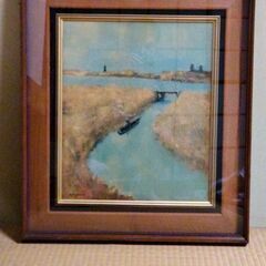 工芸画　秋水郷　糸岡和三郎　差し上げます