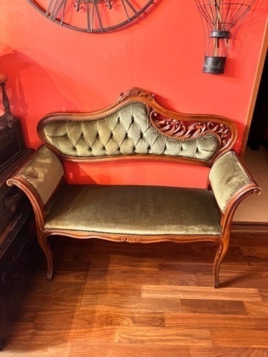 【お譲り先確定】アンティーク　ソファ
