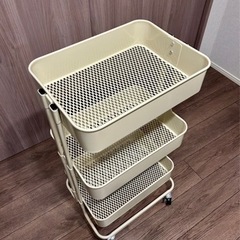 【無料】収納ラック　アイボリーの画像