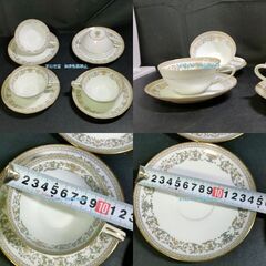 ノリタケ　ティーカップ＆ソーサー　金彩　4客セット　1963年