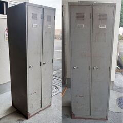 【0円】中古スチールロッカー 2人用の画像