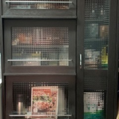 B-company モザイクガラス食器棚