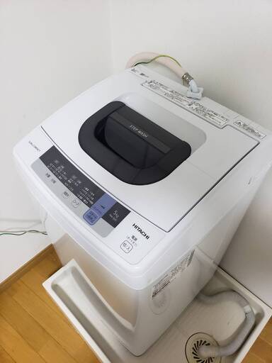 日立全自動洗濯機 標準洗濯容量5Kg 2019年製 美品
