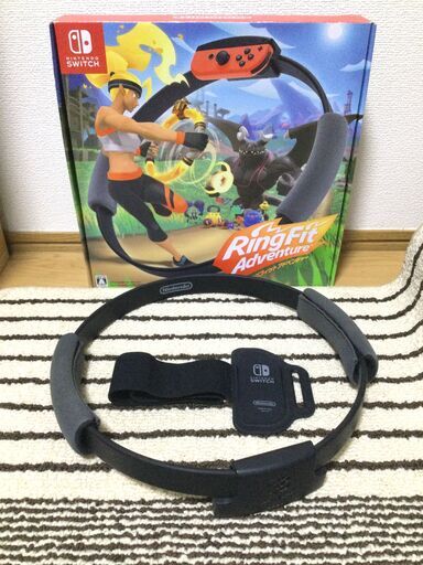 【Switch】リングフィットアドベンチャー（ソフト、リングコン、レッグバンド全てセット）箱付き