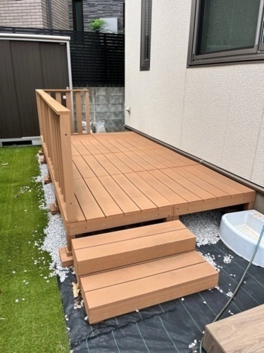 アイウッドデッキ 人工木製 ナチュラル 330cm×180cm