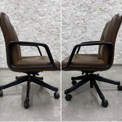 INT228 TENDO 天童木工 エグゼクティブチェア デスクチェア ワークチェア 本革 ブラウン 高級家具 ブランド家具 