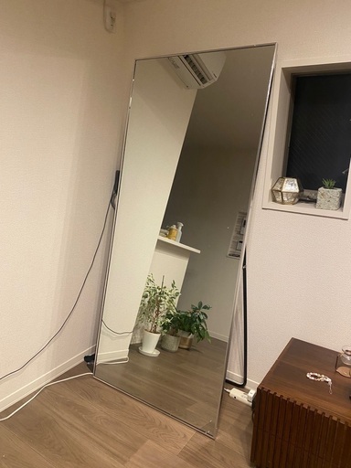 未使用品全身鏡 176×77 ノンフレームシルバー
