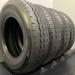 新車外し 23年製 BS BRIDGESTONE ECOPIA RD613 195/80R15 107/105N LT 15インチ 夏タイヤ 4本 ハイエース キャラバン等　(FJR01)