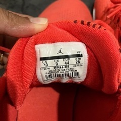 NIKE ナイキ スニーカー エアジョーダン 蛍光オレンジ 28cmの画像