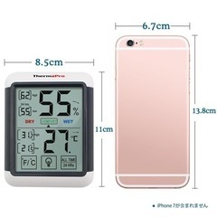 ThermoProサーモプロ 湿度計デジタル 温湿度計 マグネット付 TP55の画像