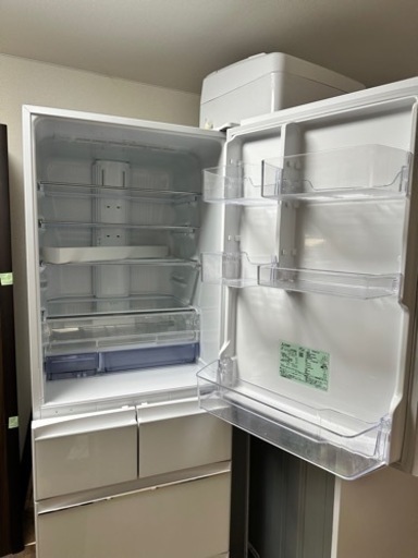 【2021年製】三菱455L冷蔵庫MR-B46G-W1左開き