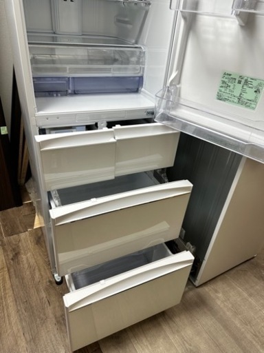 【2021年製】三菱455L冷蔵庫MR-B46G-W1左開き