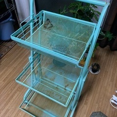 ワゴン　観葉植物