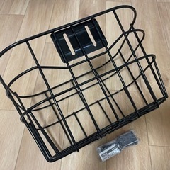 小径自転車用？の前カゴとサドル