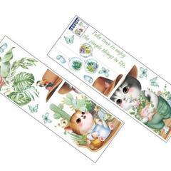 ★未使用品★壁紙ステッカーセット ネコ　ペット　ウォールステッカー　インテリアの画像