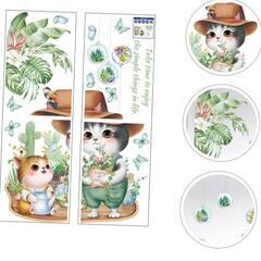 ★未使用品★壁紙ステッカーセット ネコ　ペット　ウォールステッカー　インテリアの画像