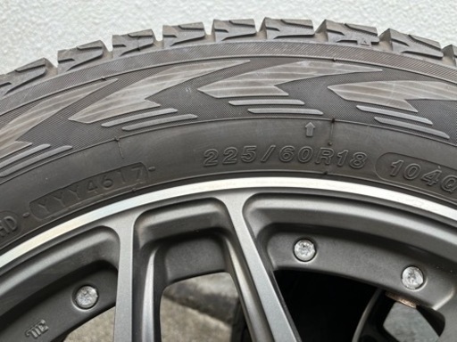 【受渡者決定】スタッドレスタイヤ・ホイールセット　225/60R18