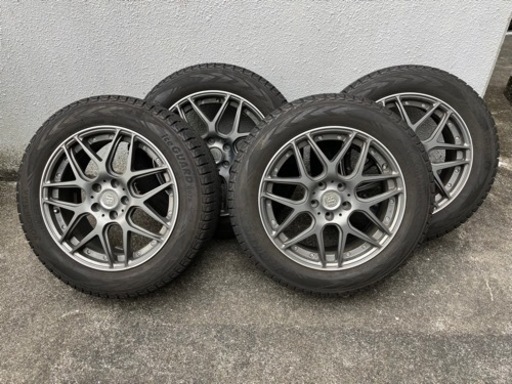 【受渡者決定】スタッドレスタイヤ・ホイールセット　225/60R18