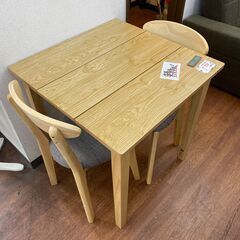 リサイクルショップどりーむ天保山店　No.9600　ダイニングテーブルセット♪　美品！　イス2脚付き！