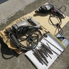 ブラック＆デッカー 450W キー式振動ドリル BMR450 +...