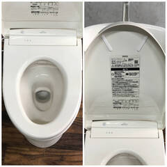 🔷🔶🔷WY6/84 TOTO アプリコット 洋式便座 F1 TCF4713 R型 CS232BM ウォシュレット付 リモコン付き 洋式トイレ 2021年製 中古 ★直接引き取り歓迎🔷🔶🔷の画像