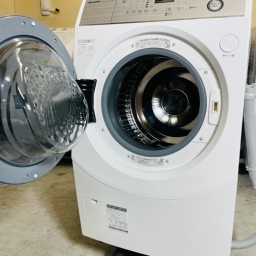 激安美品✨2019年製　10㌔SHARPドラム式洗濯乾燥機　設置OK