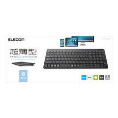 Elecom Slim Pantograph Keyboard TK-FBP101BK 中古の画像