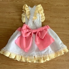 ハンドメイドエプロンドレスの画像