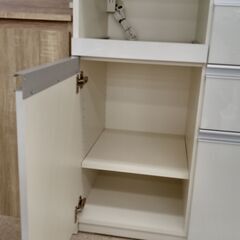 ★ジモティ割あり★ パモウナ レンジボード 白 H203×D50×W120 クリーニング済み TJ2077