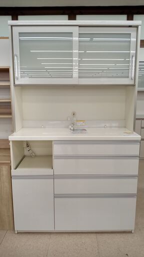 ★ジモティ割あり★ パモウナ レンジボード 白 H203×D50×W120 クリーニング済み TJ2077