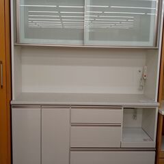 ★ジモティ割あり★ ニトリ レンジボード 白 H200×D45×W141 クリーニング済み TJ2078