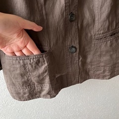薄手のジャケット　13号　焦茶色の画像