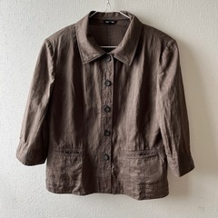薄手のジャケット　13号　焦茶色