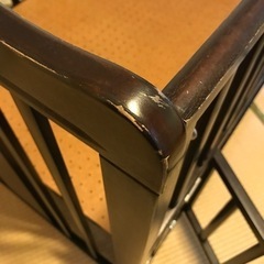 木製ベビーベッドキャスター付きの画像