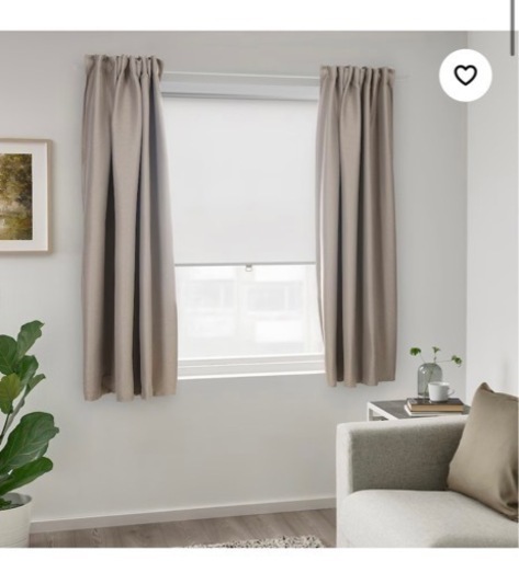 IKEA カーテン　145-135cm 遮光