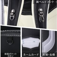 【新品】最新 男の子ランドセル スプリントモデル 高級 大容量 軽量 6年保証 全国送料無料 スクールバック 小学生通学カバン ブラック/シルバーの画像