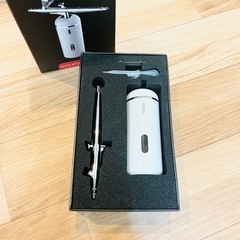 【新品未使用】エアスプレー エアコンプレッサー エアブラシ カップ分離型 ダブルアクションの画像