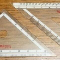 【無事受け渡し完了】イカリボシ　三角定規　２ケ